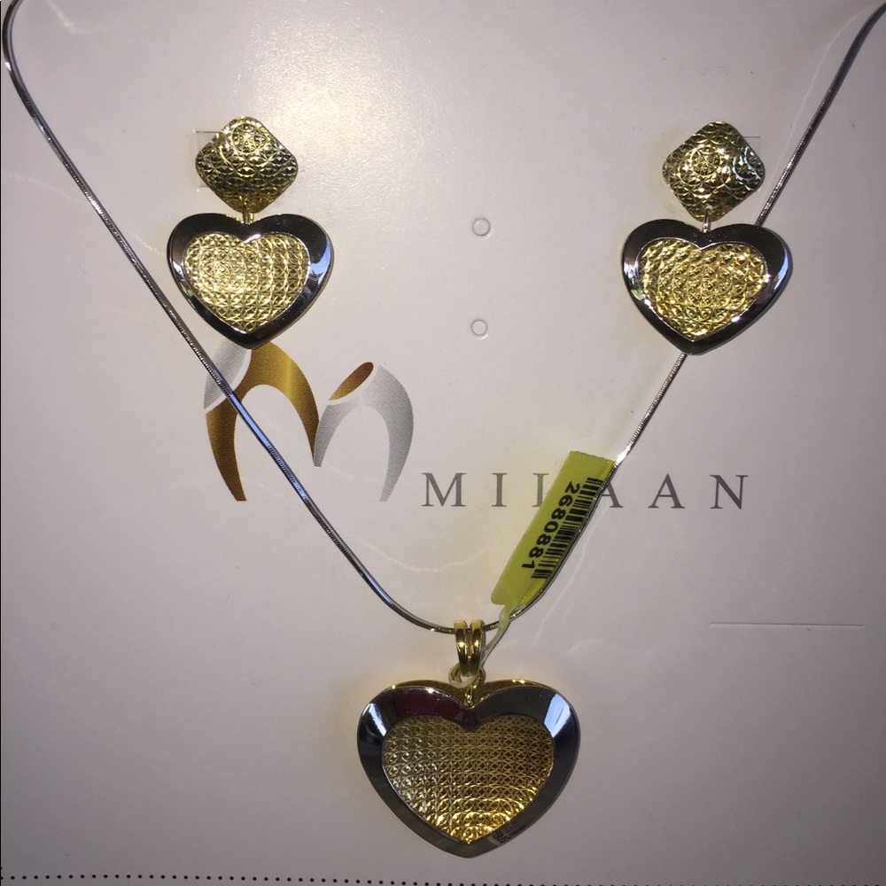 Sterling silver gold plated Jewelry set